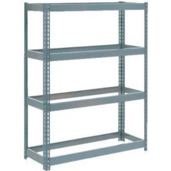 Global Equipment Extra Heavy Duty Shelving 48"W x 18"D x 60"H With 4 Shelves, No Deck, Gray 716941